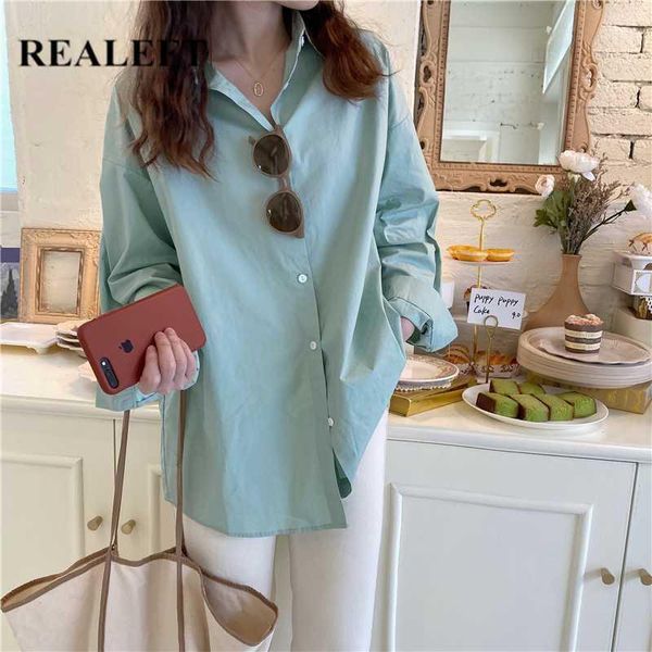 realeft new 2020 spring chic solid multi color elegant women's blouse blue long sleeve single-breasted casual loose shirts 1, White
realeft new 2020 spring chic solid multi color elegant women's blouse blue long sleeve single-breasted casual loose shirts 1, White