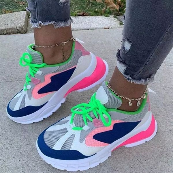 2020 new women mixed color sneakers ladies flat platform light lace up shoes female outdoor casual running autumn sneakers #xv35
2020 new women mixed color sneakers ladies flat platform light lace up shoes female outdoor casual running autumn sneakers #xv35