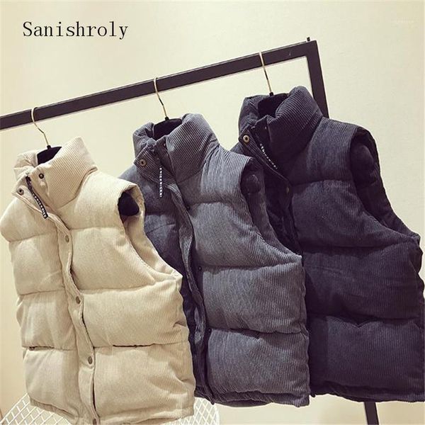 sanishroly autumn winter women sleeveless vest warm thick down cotton waistcoat coat female corduroy jacket parka outwear se7861, Black;white
sanishroly autumn winter women sleeveless vest warm thick down cotton waistcoat coat female corduroy jacket parka outwear se7861, Black;white