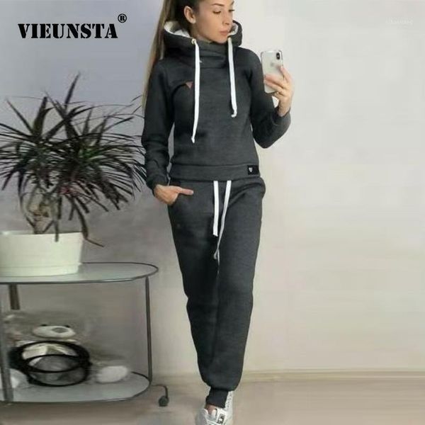 vieunsta 2 piece set women solid hoodie sweatshirt casual pocket pants autumn winter warm pullover sportswear tracksuit 5xl1, White
vieunsta 2 piece set women solid hoodie sweatshirt casual pocket pants autumn winter warm pullover sportswear tracksuit 5xl1, White