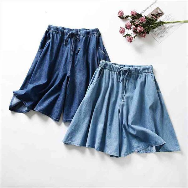 women fashion casual denim wide leg culottes summer loose slim plus size 7xl elastic waist jeans shorts school jeans pants, Blue
women fashion casual denim wide leg culottes summer loose slim plus size 7xl elastic waist jeans shorts school jeans pants, Blue