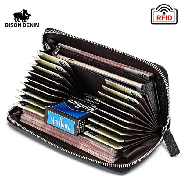 bison denim 100% cow leather clutch wallets for men rfid blocking card holder coin purse long phone w8226 220312, Red;black
bison denim 100% cow leather clutch wallets for men rfid blocking card holder coin purse long phone w8226 220312, Red;black