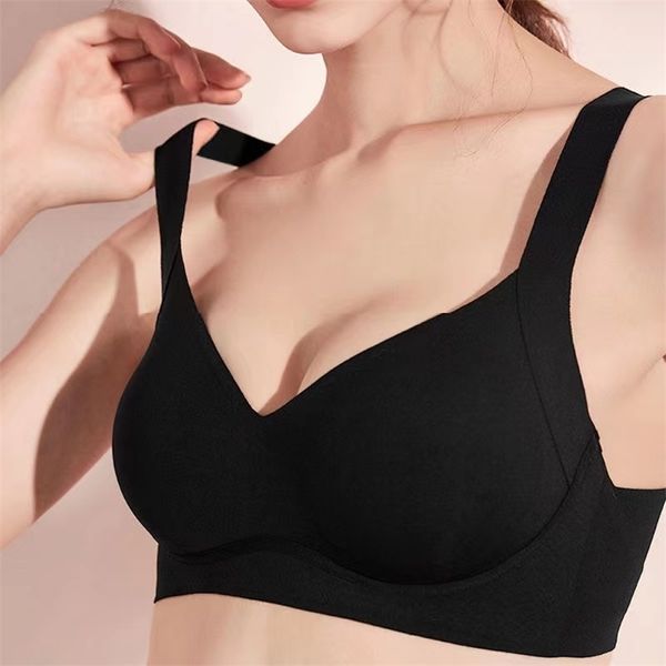 nude seamless women's underwear gathered up, wide shoulder strap bra, anti-sagging comfortable bra 220311, Black;pink
nude seamless women's underwear gathered up, wide shoulder strap bra, anti-sagging comfortable bra 220311, Black;pink