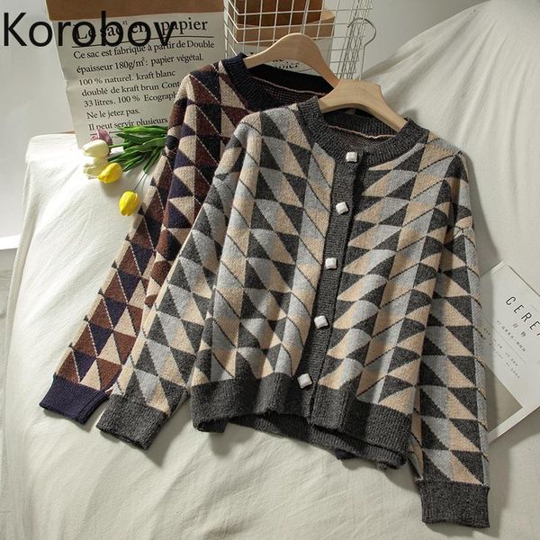 korobov vintage plaid women sweaters korean autumn vintage long sleeve single breasted sueter mujer preppy style knit cardigans, White
korobov vintage plaid women sweaters korean autumn vintage long sleeve single breasted sueter mujer preppy style knit cardigans, White