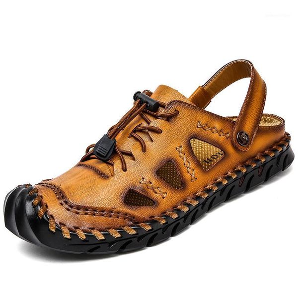 sandals summer genuine leather men's classic handmade outdoor beach shoes for men soft luxury business sandal slides1, Black
sandals summer genuine leather men's classic handmade outdoor beach shoes for men soft luxury business sandal slides1, Black