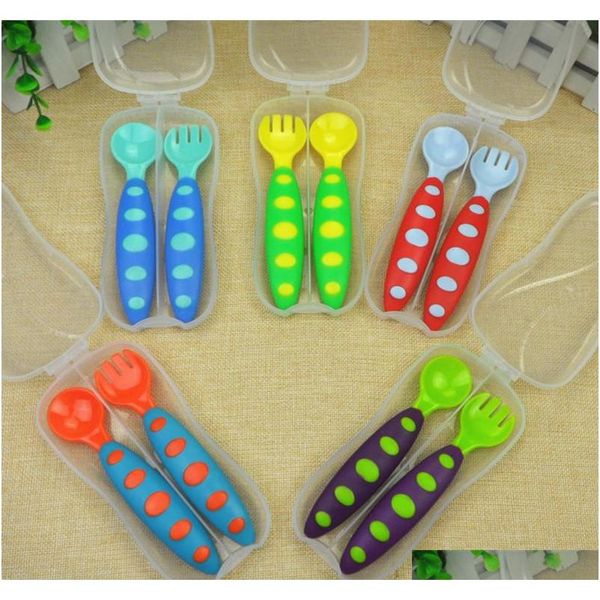2pcs/lot baby spoon fork set children tableware utensil safety flatware infant solid feeding flatware
2pcs/lot baby spoon fork set children tableware utensil safety flatware infant solid feeding flatware