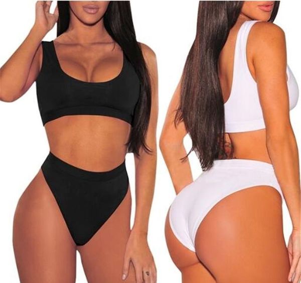solid bikinis 2020 push up swimsuit thong swimwear women sport vest biquini women's swimming suit beach bathers, White;black
solid bikinis 2020 push up swimsuit thong swimwear women sport vest biquini women's swimming suit beach bathers, White;black