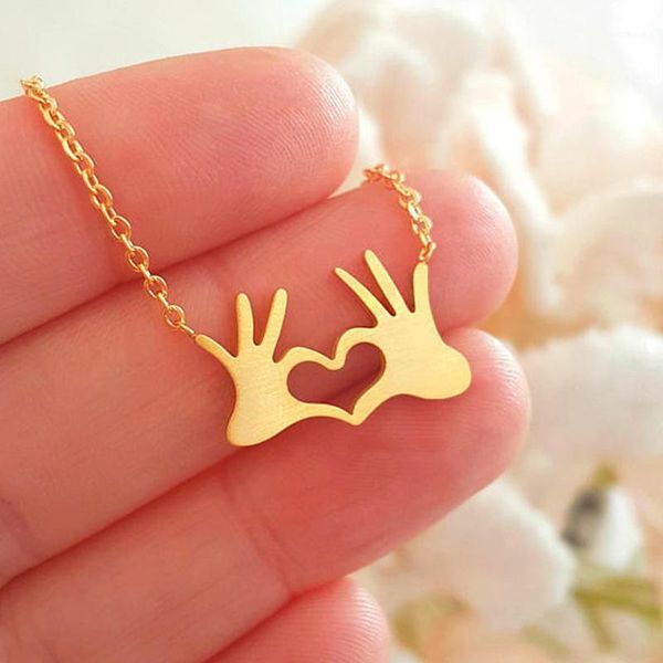 fashion creative heart-shaped gesture pendant necklace women's party choker jewelry romantic valentine's day gifts1, Silver
fashion creative heart-shaped gesture pendant necklace women's party choker jewelry romantic valentine's day gifts1, Silver