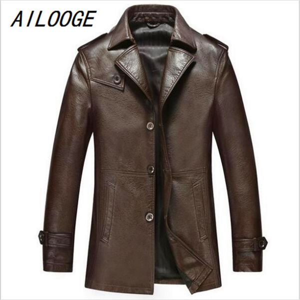 ailooge autumn winter leather clothing genuine leather fashion man medium style slim wind coat casual jacket men lederen lj201030, Black
ailooge autumn winter leather clothing genuine leather fashion man medium style slim wind coat casual jacket men lederen lj201030, Black