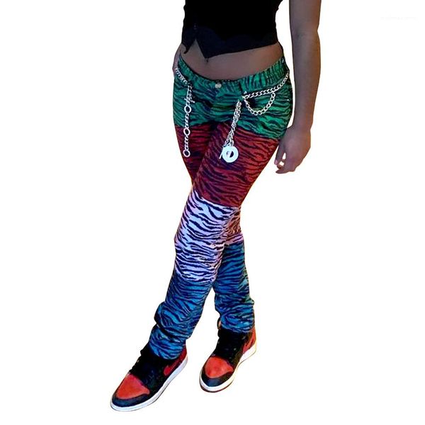 pants high street zipper fly mid waist pants ladies casual trousers women color matching, Blue
pants high street zipper fly mid waist pants ladies casual trousers women color matching, Blue