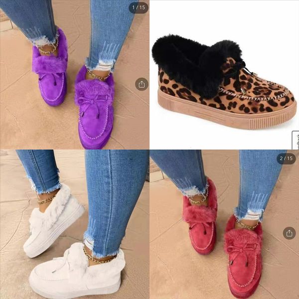 jgdmk student casual flat snow boots fur plus velvet shoes women's low leopard cotton lazy round head yarn mop plus velvet cotton shoes, Black
jgdmk student casual flat snow boots fur plus velvet shoes women's low leopard cotton lazy round head yarn mop plus velvet cotton shoes, Black