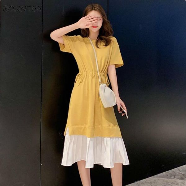 dress women solid new elastic waist feke two piece patchwork hem ruffles ulzzang oversize midi dresses leisure daily female chic, Black;gray
dress women solid new elastic waist feke two piece patchwork hem ruffles ulzzang oversize midi dresses leisure daily female chic, Black;gray