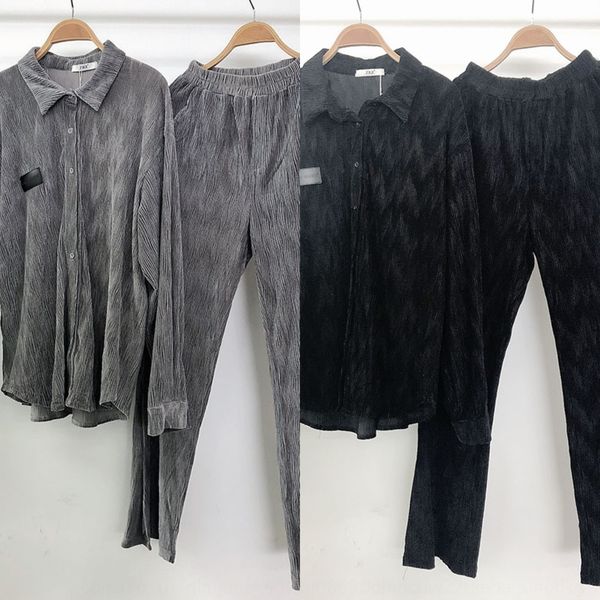 ruoxi corduroy leisure sports 2-piece wick shirtpants shirt women's fall 2020 leather label label shirt trousers set rzv3a, Gray
ruoxi corduroy leisure sports 2-piece wick shirtpants shirt women's fall 2020 leather label label shirt trousers set rzv3a, Gray