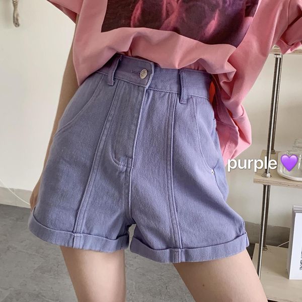 7 colors 100% cotton 2020 summer denim roll up shorts women loose wide high waist shorts jeans ladies casual purple lilac shorts, White;black
7 colors 100% cotton 2020 summer denim roll up shorts women loose wide high waist shorts jeans ladies casual purple lilac shorts, White;black