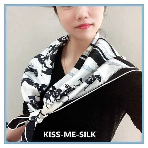 kms heavy mulberry-silk twill horse wild new retro black and white striped scarf for girl lady woman 90*90cm/50g, Blue;gray
kms heavy mulberry-silk twill horse wild new retro black and white striped scarf for girl lady woman 90*90cm/50g, Blue;gray