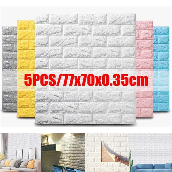 5pc 77*70cm 3d wall sticker imitation brick bedroom decor waterproof self-adhesive wallpaper for living room tv backdrop decor
5pc 77*70cm 3d wall sticker imitation brick bedroom decor waterproof self-adhesive wallpaper for living room tv backdrop decor