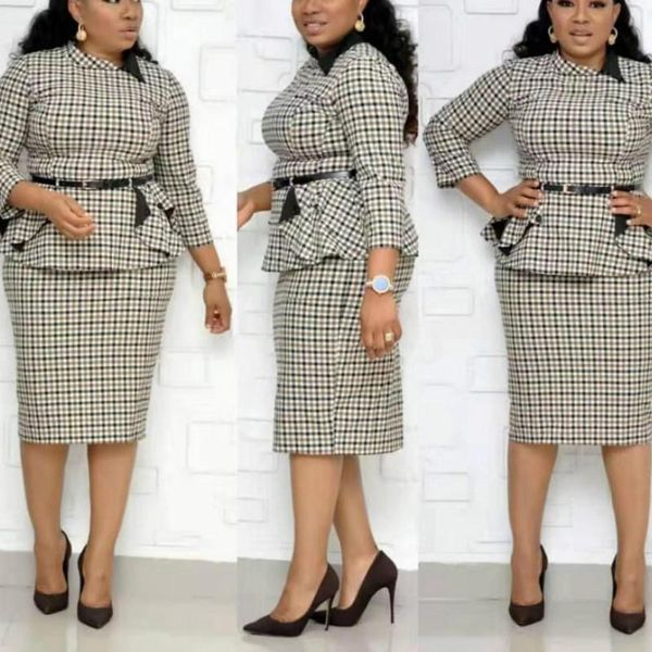 african clothes plaid print two piece set african dresses for women elegant high waist pencil skirt set blet tracksuit robe, Red
african clothes plaid print two piece set african dresses for women elegant high waist pencil skirt set blet tracksuit robe, Red