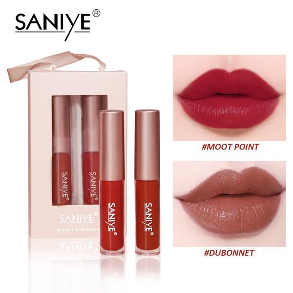 lip gloss saniye 2pcs/set matte waterproof long lasting natural moisturizer makeup red cosmetic lipstick
lip gloss saniye 2pcs/set matte waterproof long lasting natural moisturizer makeup red cosmetic lipstick