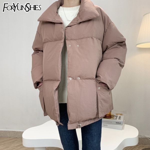 foryunshes femme parkas coat women cotton casual loose solid beige bread short jacket winter autumn fashion korean style 201027, Black
foryunshes femme parkas coat women cotton casual loose solid beige bread short jacket winter autumn fashion korean style 201027, Black