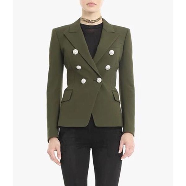10.19 rare army green double-breasted blazers silver buttons office lady 2020 limited on sale, White;black
10.19 rare army green double-breasted blazers silver buttons office lady 2020 limited on sale, White;black