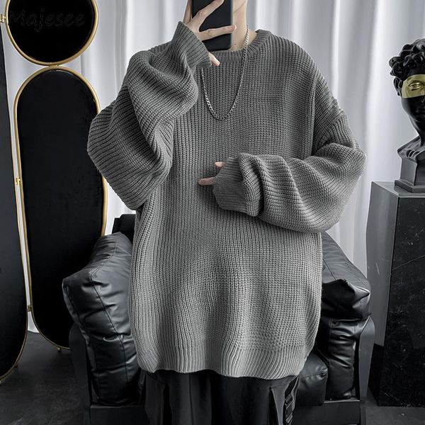 men's sweaters pullover men o-neck solid ribbed fashion bf couples teens high street outwear retro baggy knitted korean style, White;black
men's sweaters pullover men o-neck solid ribbed fashion bf couples teens high street outwear retro baggy knitted korean style, White;black
