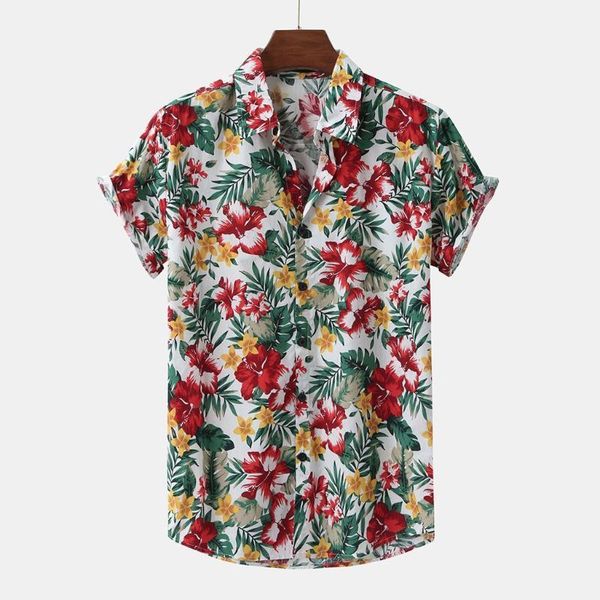 men's casual shirts fashion shirt men summer hawaii red flowers printed turn down collar short sleeve holiday camisas para hombre1, White;black
men's casual shirts fashion shirt men summer hawaii red flowers printed turn down collar short sleeve holiday camisas para hombre1, White;black
