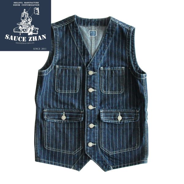 saucezhan vintage striped denim waistcoat men fit suit mens vest with 201106, Black;white
saucezhan vintage striped denim waistcoat men fit suit mens vest with 201106, Black;white