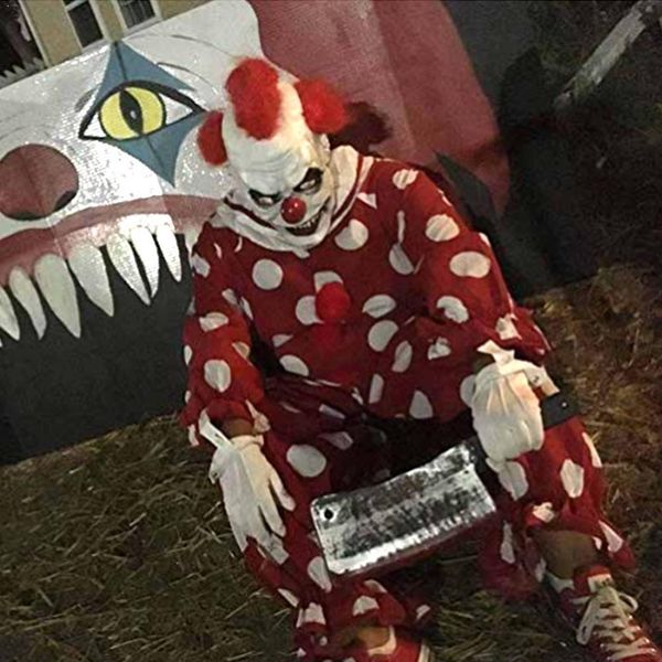 horror clown for halloween cosplay performance latex masquerade face full scary party prop mask y2x2
horror clown for halloween cosplay performance latex masquerade face full scary party prop mask y2x2