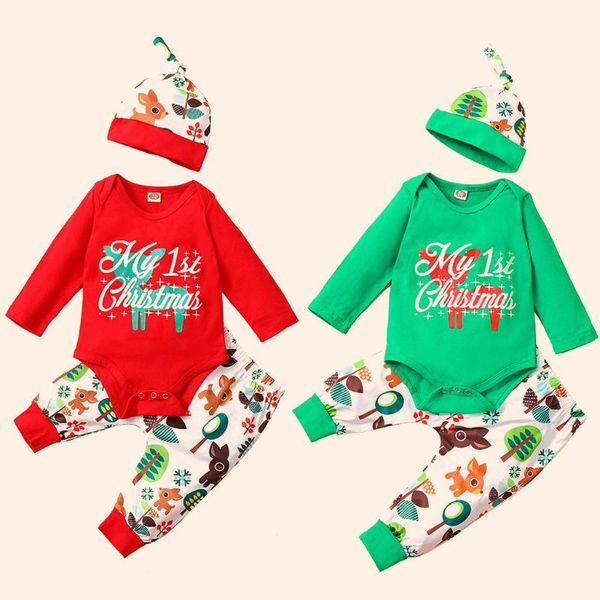 christmas newborn kids baby girls boys outfits clothes 3pcs romper+pants+hat set 3-18 months clothing outfits roupa infantil #c, White
christmas newborn kids baby girls boys outfits clothes 3pcs romper+pants+hat set 3-18 months clothing outfits roupa infantil #c, White