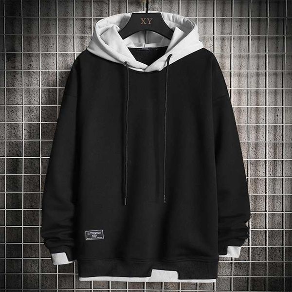 men hoodies casual harajuku hoodie solid color men fashion clothing pullover hoodie men spring and autumn sweatshirt 220121, Black
men hoodies casual harajuku hoodie solid color men fashion clothing pullover hoodie men spring and autumn sweatshirt 220121, Black