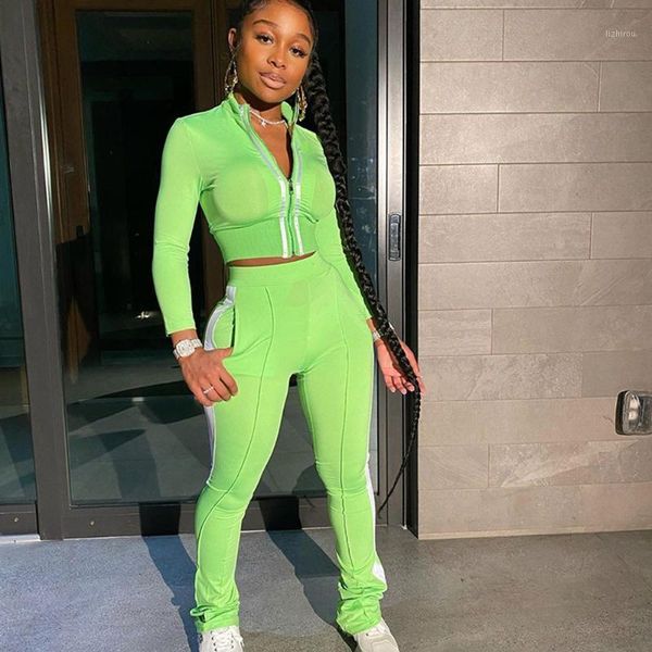 sporty fitness two piece set tracksuit women long sleeve bomber jacket and stacked pants casual workout matching sets outfits1, Gray
sporty fitness two piece set tracksuit women long sleeve bomber jacket and stacked pants casual workout matching sets outfits1, Gray