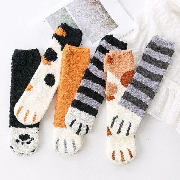 five fingers gloves cute cat animal coral fleece socks female kawaii women tube autumn winter thick warm sleeping floor, Blue;gray
five fingers gloves cute cat animal coral fleece socks female kawaii women tube autumn winter thick warm sleeping floor, Blue;gray