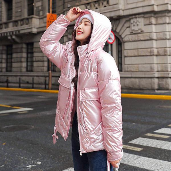 winter short parkas shiny jackets hooded women thicken warm loose parka coat female fashion trend windproof big pocket jackets, Black
winter short parkas shiny jackets hooded women thicken warm loose parka coat female fashion trend windproof big pocket jackets, Black