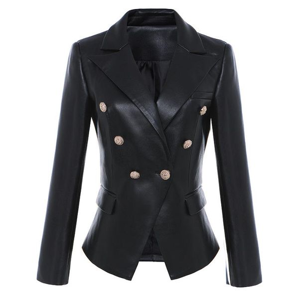 2020 winter new arrive black color fashion cool slim jackets v neck one button women coats high quality
2020 winter new arrive black color fashion cool slim jackets v neck one button women coats high quality