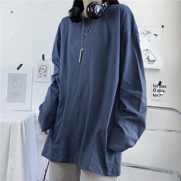 spring 2021 new autumn cotton shirt solid color neck loose sleeve long basic women's t-shirts y429 xnv8 qgr1, White
spring 2021 new autumn cotton shirt solid color neck loose sleeve long basic women's t-shirts y429 xnv8 qgr1, White