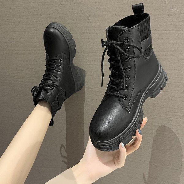 autumn woman boots fashion round pu ankle boots 2020 winter elastic black comfortable platform cowboy1
autumn woman boots fashion round pu ankle boots 2020 winter elastic black comfortable platform cowboy1