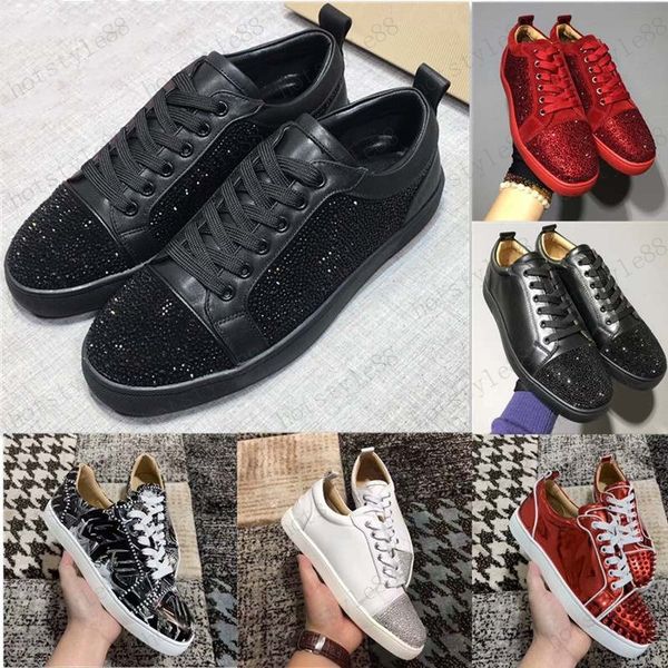 mens red bottoms shoes spike suede leather men women flat fashion casual shoes party lovers sneakers 36-47 with box, Black
mens red bottoms shoes spike suede leather men women flat fashion casual shoes party lovers sneakers 36-47 with box, Black