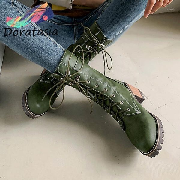 boots doratasia women buckle brand mid calf shoes dress casual solid round toe sewing lace up chunky boots1, Black
boots doratasia women buckle brand mid calf shoes dress casual solid round toe sewing lace up chunky boots1, Black