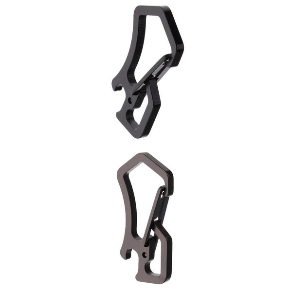 2 pieces carabiner keychain bottle opener with keyring key chain corrosion resistance black gray
2 pieces carabiner keychain bottle opener with keyring key chain corrosion resistance black gray