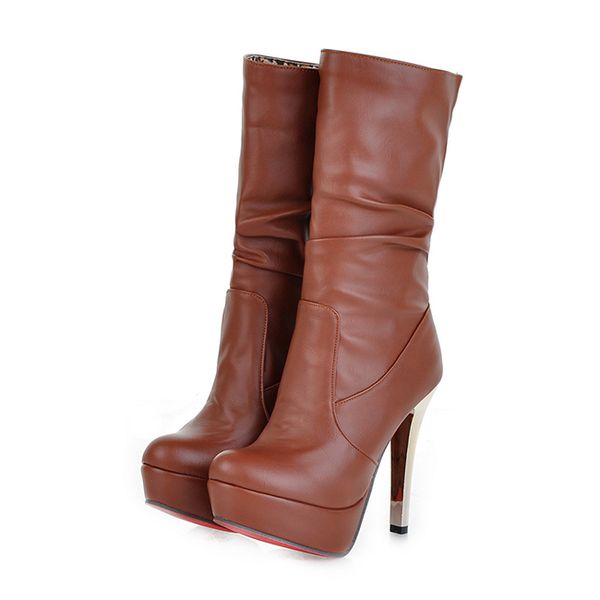 2021 the new casual-toed round-toe mid-calf fashion plied sliding-into super-high platform stiletto riding boots women's shoes l0sp, Black
2021 the new casual-toed round-toe mid-calf fashion plied sliding-into super-high platform stiletto riding boots women's shoes l0sp, Black
