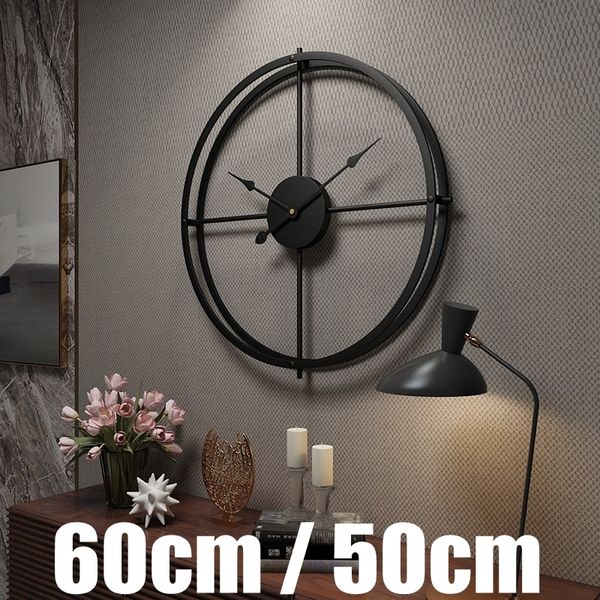 large retro metal wall clock modern double layer antique iron frame mute watch for home livingroom l decor gifts 50/60cm 1008
large retro metal wall clock modern double layer antique iron frame mute watch for home livingroom l decor gifts 50/60cm 1008