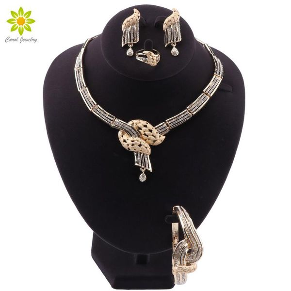 charm women gold color jewelry sets party necklace bracelet earrings ring crystal jewelry wedding bridal set, Silver
charm women gold color jewelry sets party necklace bracelet earrings ring crystal jewelry wedding bridal set, Silver