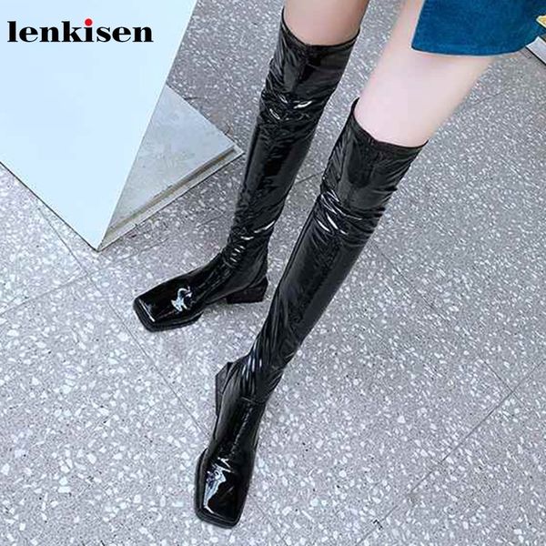 lenkisen simple style fashion square toe stretch boots high heels black colors daily wear winter women over-the-knee boots l87 t200425
lenkisen simple style fashion square toe stretch boots high heels black colors daily wear winter women over-the-knee boots l87 t200425