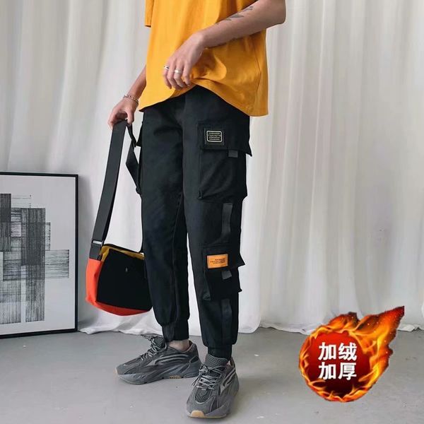 autumn and winter overalls men's harem trend casual korean large loose pants small leggings, Black
autumn and winter overalls men's harem trend casual korean large loose pants small leggings, Black