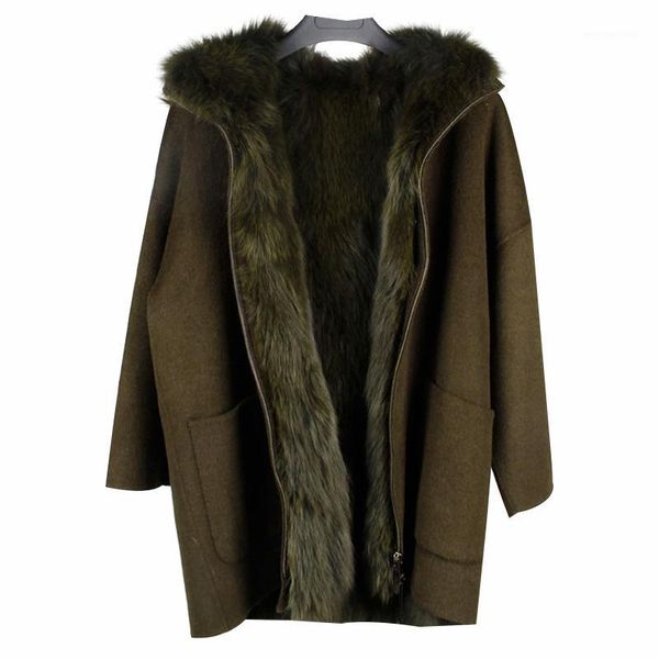 women's fur & faux 2021 detachable lining, full wool, double-faced coat, fashion coat1, Black
women's fur & faux 2021 detachable lining, full wool, double-faced coat, fashion coat1, Black