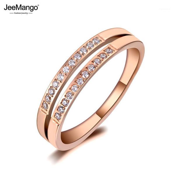 JeeMango Trendy Stainless Steel Wedding Rings For Women Rose Gold Double Row + CZ Crystal Female Engagement Jewelry JR191171, Slivery;golden
JeeMango Trendy Stainless Steel Wedding Rings For Women Rose Gold Double Row + CZ Crystal Female Engagement Jewelry JR191171, Slivery;golden