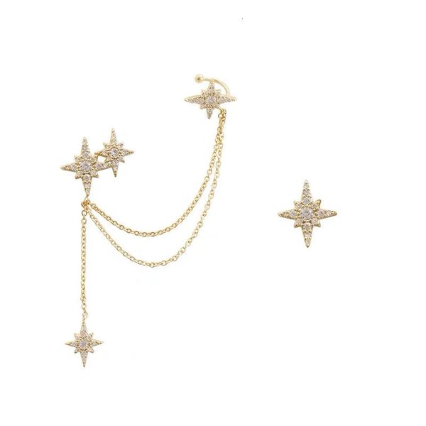 925 silver needle hexagon star chain earrings long chain stud earrings helix ear bone piercing earrings for women jewelry a30
925 silver needle hexagon star chain earrings long chain stud earrings helix ear bone piercing earrings for women jewelry a30