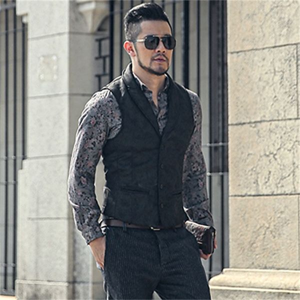 bag post retro color fur one body slim jacket winter men's warm vest m52, Black;white
bag post retro color fur one body slim jacket winter men's warm vest m52, Black;white