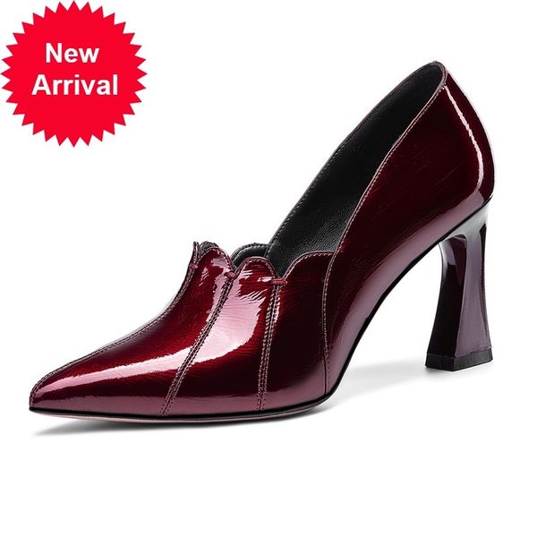 2021 new spring mark woman high heels to leather party wedding shoes 39 l4j3, Black