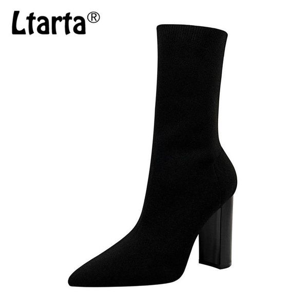 ltarta 2020 winter new women's boots thick with pointed toe with high boots slim stretch winter women's ankle ds-3129-2, Black
ltarta 2020 winter new women's boots thick with pointed toe with high boots slim stretch winter women's ankle ds-3129-2, Black